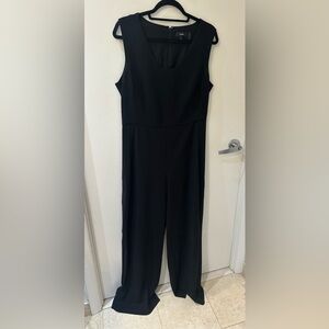 Black theory scoopneck sleeveless jumpsuit size 10